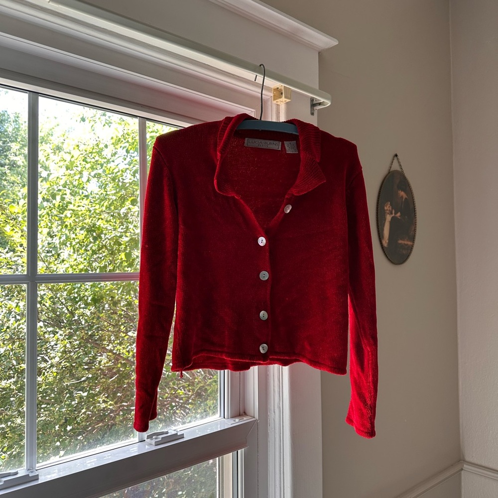 VTG 90s Red Crop Top